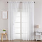 Chyhomenyc White Sheer Curtains 72 Inches Long 2 Panels for Living Room, Light Filtering Front Door Curtains, Soft Gentle Voile Rod Pocket Bedroom Window Drapes, 59Wx72L Inch, 2PCS