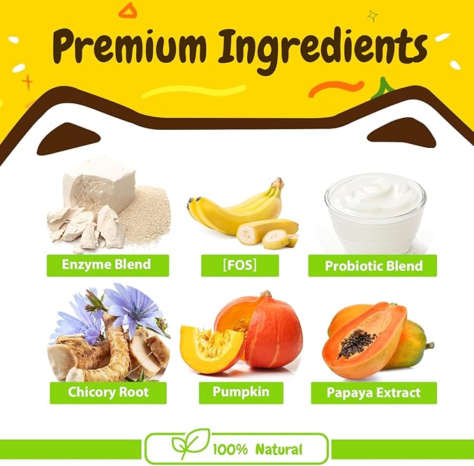 Penpen Probiotics for Dogs, Dogs Probiotics for Digestive Health, Multi-Probiotic and Enzyme Blend Promote Gut Health & Immune Support, Eases Sensitive Stomachs (Beef Chews, 50ct)-Mewly Pet