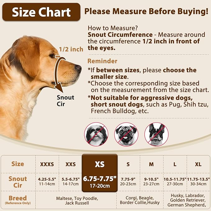 Crazy Felix Nylon Dog Muzzle for Small Medium Large Dogs Dachshund Beagle Poodle Labrador, Air Mesh Breathable and Drinkable Pet Mouth Guard for Anti-Biting Chewing Scavenging(XS, Pink)-Mewly Pet