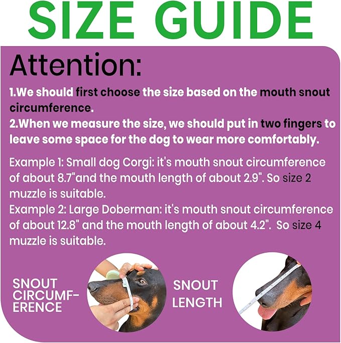 Glow-in-The-Dark Dog Muzzle, Basket Muzzle for Small Medium Large Dogs,Anti-Biting Chewing, Lightweight Cage Design,Allows Drinking & Panting,for Grooming & Training (Transparent Size M)-Mewly Pet