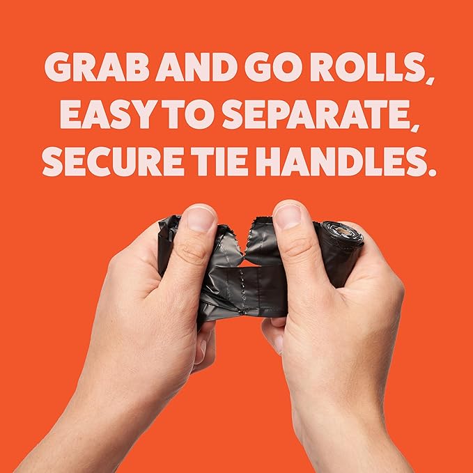 Heavy Duty Dog Poop Bag With Handles - 16 Rolls of Pet Waste Bags - Fits in any Dogs Poo Bag Dispenser or Holder - Thick Dog Poop Bags-Mewly Pet