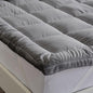 Great Bay Home Full Mattress Topper. Thick, Elastic Corner Mattress Protector and Cover. Ultra-Soft Pillowtop Mattress Pad. Fits Mattresses Up to 18" (Full, Light Grey)