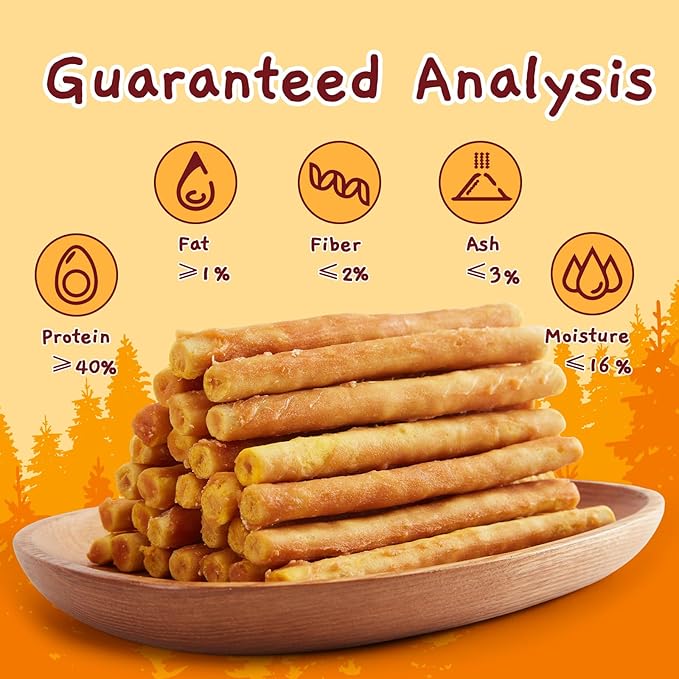 Jungle Calling Dog Treats, Chicken Beef Collagen Sticks, Chew Bones Treat for Small Medium Breed Moderate Chewers, Bully Stick, Long Lasting High Protein Easy to Digest, 5 Inch 10.6 oz-Mewly Pet