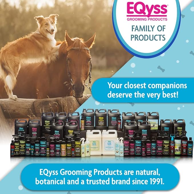 EQyss Premier Pet Conditioner - Moisturizes, Softens, & Conditions Dry Coat & Hair, Detangles & Adds Shine - for all Dogs, Cats, Puppies (128 oz)-Mewly Pet