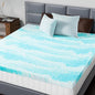 DUMOS Memory Foam Mattress Topper King, 2 Inch Thick Gel Infused Bed Toppers for King Size Bed, Soft Mattress Pads for Sleeper Sofa, RV, Camper, CertiPUR-US Certified, Blue
