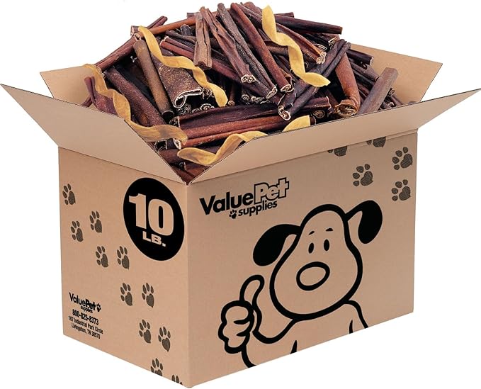 ValueBull Collagen Sticks for Dogs, Varied Shape & Size Chews, Natural Long-Lasting Dog Treats, 10 Pound Bulk Pack - Supports Joints, Skin & Coat with Chondroitin & Glucosamine-Mewly Pet