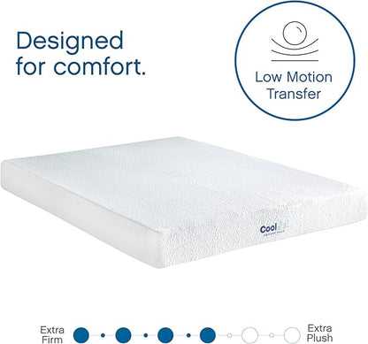 Cool Gel 8 Inch Short Queen Memory Foam Mattress Medium Firm, Memory Foam Mattress Short Queen Size Cooling, Made in the USA, 8" Depth with Pressure Relief, CertiPUR-US Certified, CoolGel Bed