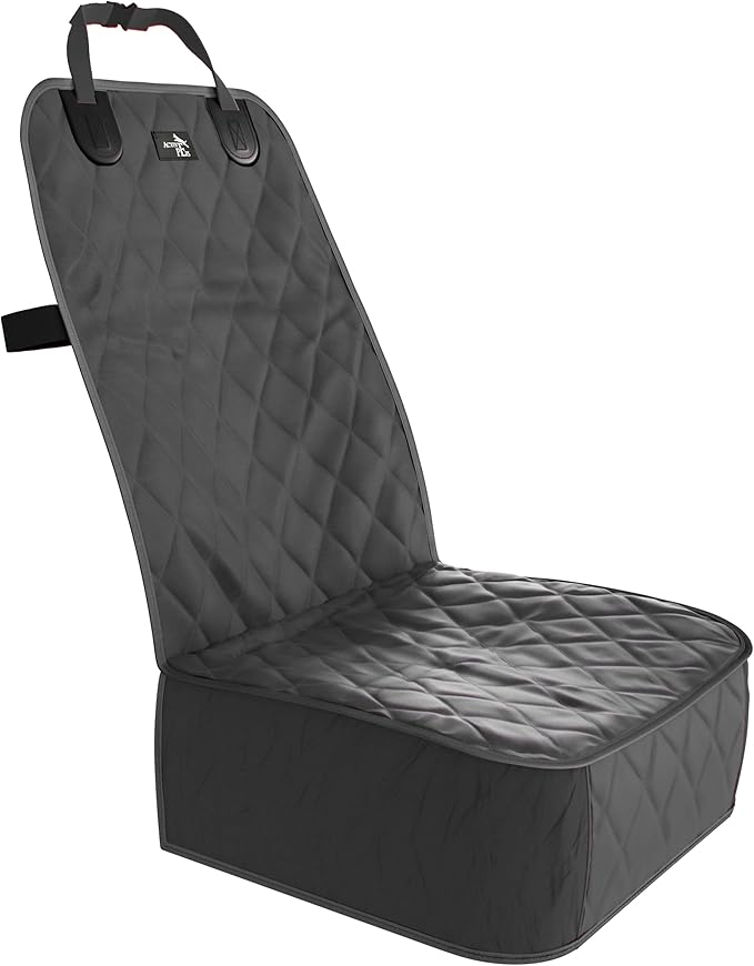 Active Pets Dog Car Seat Cover, Waterproof Front Seat Protector for SUV Truck Sedan, Pet Safety Travel Comfort System with Universal Fit, Black-Mewly Pet