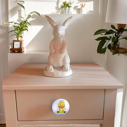 6pcs 1.5" Ceramics Cute Nursery Cabinet Dresser Drawer Knobs Kids Animal Drawer Pulls (Tiger)