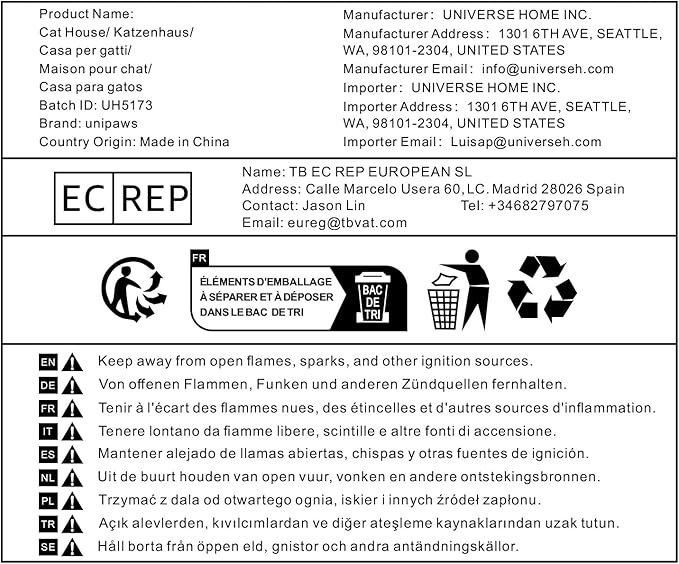 unipaws Cat Litter Box Enclosure Furniture, Hidden Litter Box Cover Washroom, Dog Proof Cabinet for Large Cat, Hideaway House, Weathered Grey-Mewly Pet