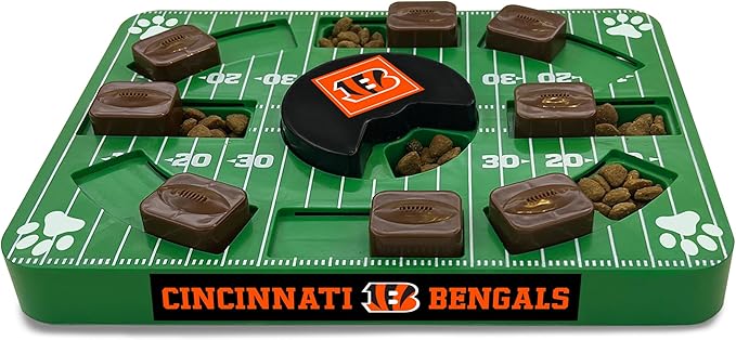 Pets First NFL Cincinnati Bengals Puzzle Toy, Puzzle Treat Dog Toy, Interactive Dog Treat Toy, Dog Puzzle-Mewly Pet