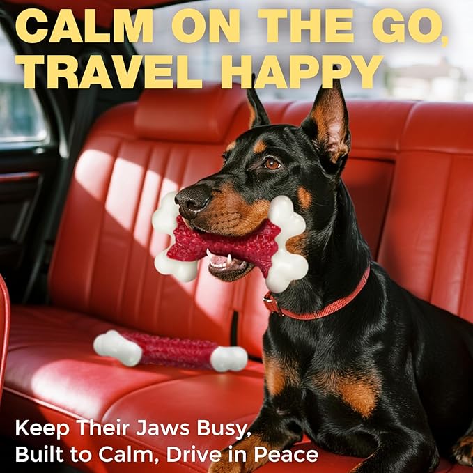 Tough Dog Toys, Toys for Aggressive Chewers Large Breed, Chew Dogs, Bone Toy Nylon Dogs Almost Indestructible-Mewly Pet