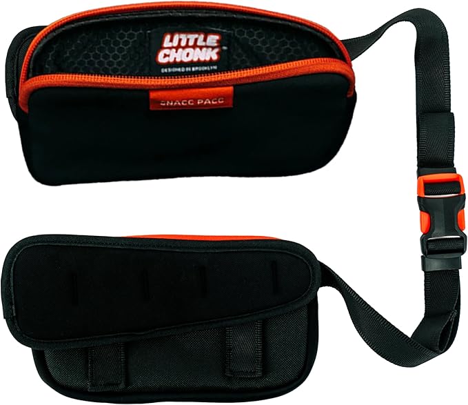 The Snacc Pacc Pouches by Little Chonk | Compatible with The Maxine One Medium Backpack Only | Two Neoprene Storage Compartments with Hip Belt Attachment-Mewly Pet