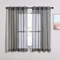 NICETOWN 45 Inch Sheer Curtains - Grommet Top Window Treatment Voile Panels for Bedroom & Kitchen & Loft (54" Wide, Dark Grey, Set of 2)