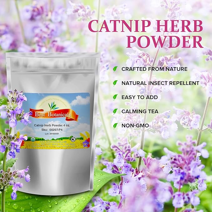 Best Botanicals Catnip Herb Powder 4 oz.-Mewly Pet