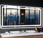 72"x32" LED Bathroom Mirror with Anti-Fog, Stepless Dimmable Lights, 3 Color Modes, Shatter-Proof Tempered Glass, Memory Function & Waterproof Design
