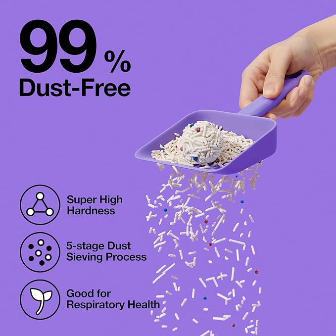 VETRESKA Tofu Cat Litter,Kitty Litter Flushable Strong Clumping Cat Litter Pellets Ultra Absorbent,Dust-Free Tofu Litter,Original(5.5lb×2bags)-Mewly Pet