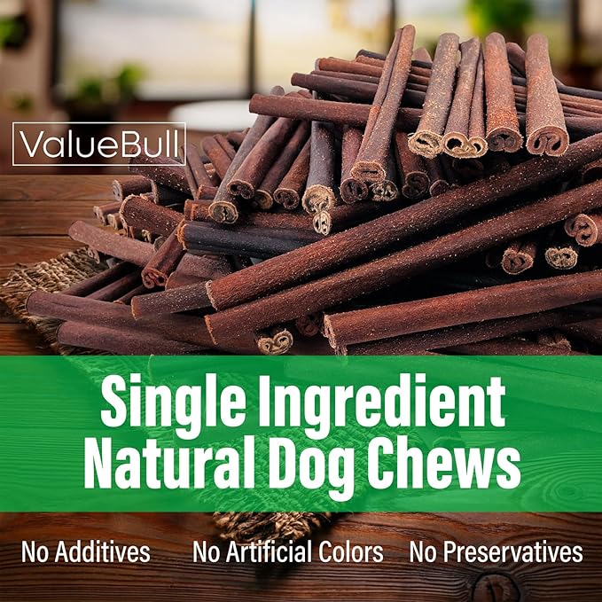 ValueBull Collagen Sticks for Dogs, 12 Inch Thick Chews, Natural Long-Lasting Dog Treats, 50 Count Bulk Pack - Supports Joints, Skin & Coat with Chondroitin & Glucosamine-Mewly Pet