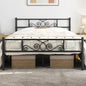 Yaheetech Full Bed Frames Metal Platform Bed with Headboard and Footboard for Bedrooms No Box Spring Needed Easy Assembly, Black/Full Bed