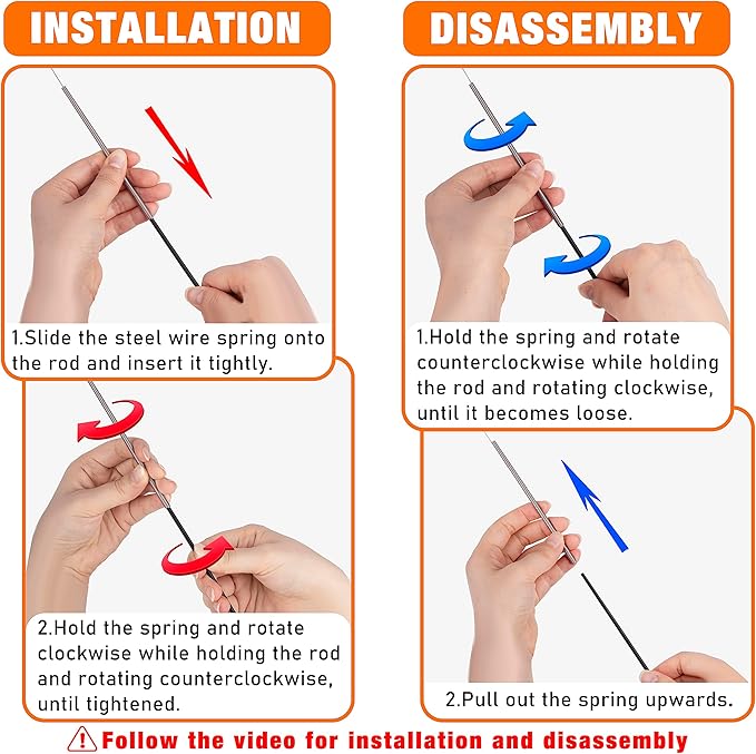 JXFUKAL 2025 Latest Cat Toys, 2 in 1 Spring Cat Wand Toy with 2PCS Ultra-Long Cat Teaser, 4PCS Spring Steel Wire & 5PCS Feather Refills for Kitty Kitten Indoor Cats Accessories-Mewly Pet