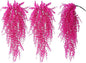 RECUTMS Artificial Plants Fake Hanging Vine Plant Hanging Eucalyptus Vine Artificial Leaves Greenery Plastic Plants for Indoor Bedroom Wall Decoration Outdoor Porch Home Wedding Decor(Pure Fuchsia)