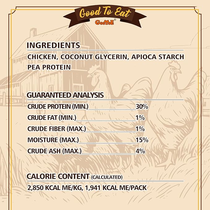 Gootoe Chicken Dog Treats – Chicken Sticks 1.5 lb – All Natural, Grain-Free, Low Fat, Premium Training Chews, Healthy & Easily Digestible-Mewly Pet