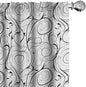 Ambesonne Black and White Curtains, Scribble Swirling Motifs Spiral Floral Stems Modern Abstract Scroll, Window Treatments 2 Panel Set for Living Room Bedroom, Pair of - 28" x 84", White Charcoal Grey