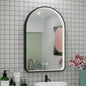 20x30 Inch Arched LED Bathroom Mirror with Lights, Adjustable 3000K/4500K/6000K, Wall Mounted Black Frame Lighted Bathroom Vanity Mirror, Anti-Fog, Dimmable, Memory Function