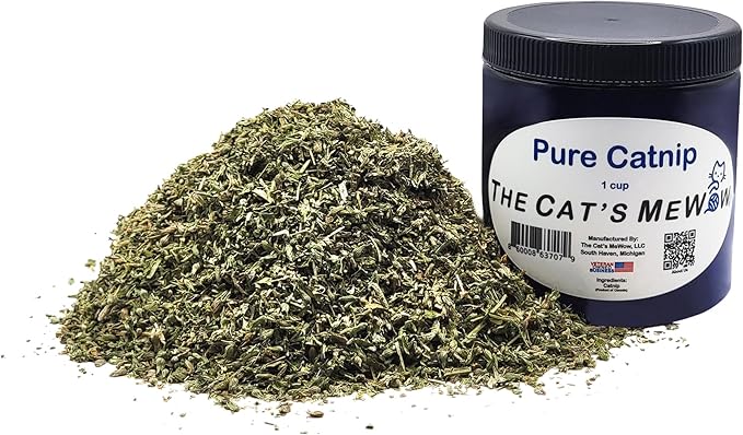 The Cat's MeWow 100% Pure Catnip - All Natural, Non-Addictive Treat for Cats & Kittens-Mewly Pet