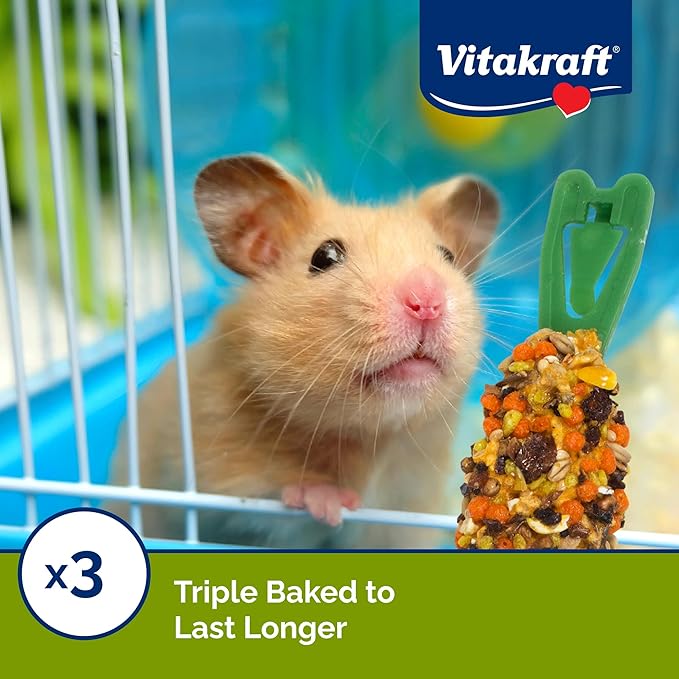 Vitakraft Crunch Sticks Hamster Treat - Apple and Honey - Hamster Chew Sticks-Mewly Pet