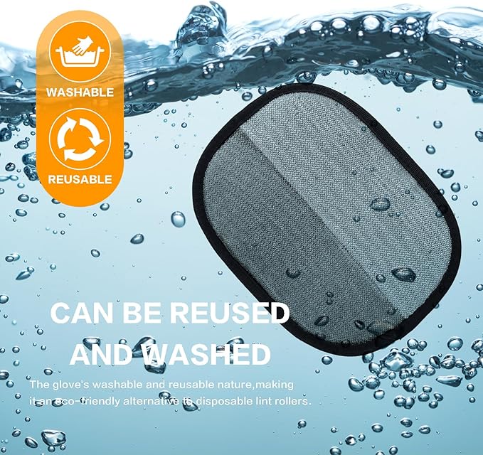 5pc Pet Hair Removal Gloves, Reusable Cats & Dogs Pet Hair Removal Tool,Efficient Pet Hair Removal Electrostatic Gloves is Suitable for Clothes, Sofas, Beds and Carpets-Mewly Pet