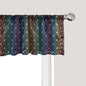 Ambesonne Dog Lover Window Valance, Paw Print Pattern Diamond Shaped Rhombus Shapes Design Geometric Arrangement, Curtain Valance for Kitchen Bedroom Decor with Rod Pocket, 54" X 12", Petrol Blue