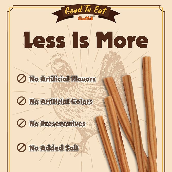 Gootoe Chicken Dog Treats – Chicken Sticks 1.5 lb – All Natural, Grain-Free, Low Fat, Premium Training Chews, Healthy & Easily Digestible-Mewly Pet