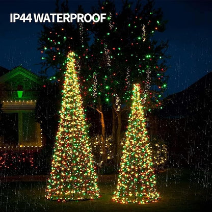 Dazzle Bright Color Changing Christmas Lights, 33ft 100 LED RGB String Lights with Remote & Timer, USB Powered Fairy Lights for Indoor Outdoor Xmas Tree Party Wedding Halloween Decorations