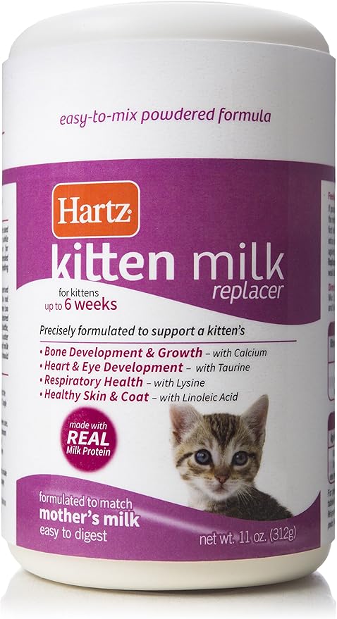 Hartz Powdered Kitten Milk Replacer Formula - 11Oz-Mewly Pet