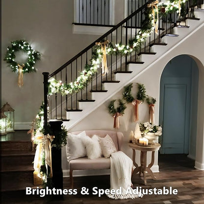 Brizled Color Changing String Lights 98FT 300 LED RGB Christmas Lights Dimmable Multifunctional Christmas Light with Remote for Indoor Outdoor Halloween Xmas Tree Holiday Party Thanksgiving Decor