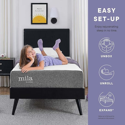 Modway Mila Firm 10" Fiberglass Free Memory Foam Twin Mattress