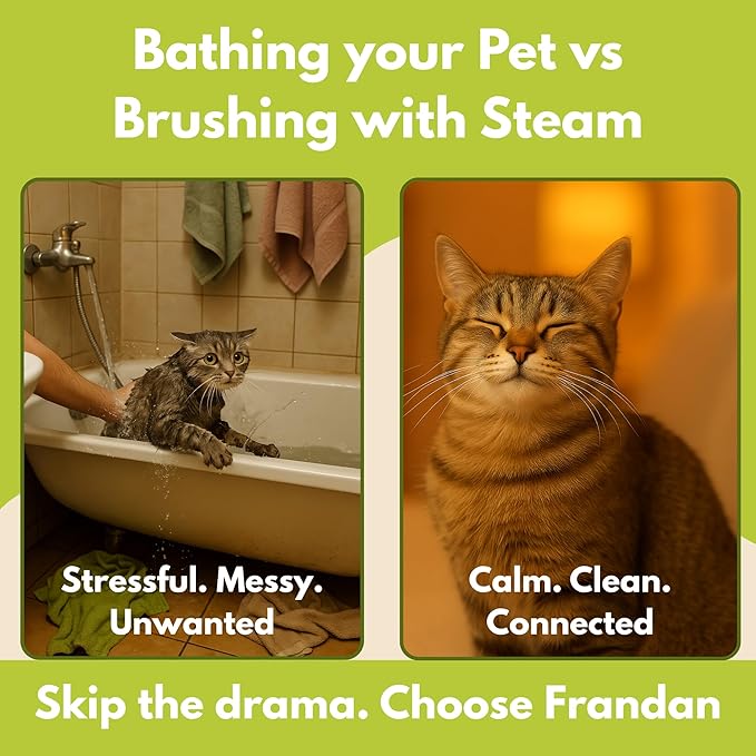 Cat Brush with Steam – Steam Cat Brushes for Indoor Cats | Pet Spray Hair Removal Comb & Relaxing Grooming Tool for Calmer, Happier Cats-Mewly Pet