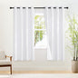NICETOWN White Blackout 78 inch Curtains for Doorway, Grommet 100% Blackout Curtains Room Darkening Thermal Window Treatments for Bedroom/Living Room, 2 Panels, W52 x L78