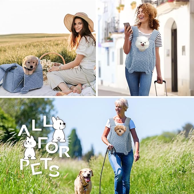 Pet Carrier Backpack, Adjustable Pet Front Cat Dog Carrier Backpack Travel Bag for Small Medium Dogs Cats and Rabbits, Safety Strap with Removable Bottom Plate for Camping Hiking Traveling-Mewly Pet