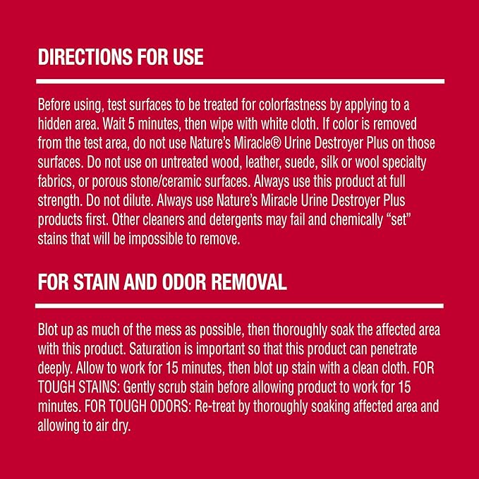 Nature's Miracle Urine Destroyer Plus for Cats, Enzymatic Formula for Severe Cat Urine Stains, 1 Gal-Mewly Pet