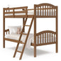 Storkcraft Long Horn Twin-Over-Twin Bunk Bed (Hazelnut)- GREENGUARD Gold Certified, Converts to 2 Individual Twin Beds