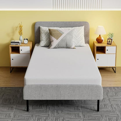 PayLessHere 5 Inch Twin XL Gel Memory Foam Mattress Fiberglass Free/CertiPUR-US Certified/Bed-in-a-Box/Cool Sleep & Comfy Support