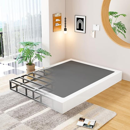 EMODA King Box Spring 8 Inch Heavy Duty Bed Base Metal Mattress Foundation with Fabric Cover, 3000LBS Max Weight Capacity, Noise Free, Easy Assembly