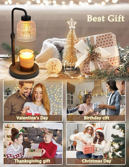 Candle Warmer Lamp with Timer Dimmable, Adjustable Lamp Candle Warmer, Birthday Gifts for Women Mom, Wax Warmer Lamp for Scented Jar, House Warming Gifts New Home Decor