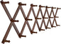SKOLOO Hat Rack for Wall with 20 Hooks, Solid Wooden, Modern, Expandable Coat Rack Wall Mount for Coats, Hats, Bags, Baseball Caps, Walnut Color