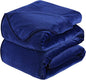 Soft Travel Size Blanket All Season Warm Fuzzy Microplush Lightweight Thermal Fleece Blankets for Couch Bed Sofa,Throw,50x61 Inches,Royal Blue