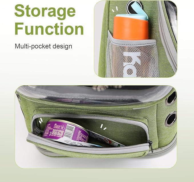 Expandable Cat Backpack,Cat Bubble Backpack Carrier for Carrying Cats, Pets and Small Dogs,Airline-Approved,Designed for Travel, Hiking, Walking,Car-Mewly Pet