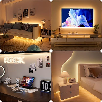 PAUTIX COB LED Strip Light 5V USB 9.84ft/3m 640LEDs 1200lm Dimmable LED Strip Light 3000K Warm White CRI90+ USB TV Backlight,Flexible Under Cabinet Tape Light for Bedroom,Kitchen,Home DIY Lighting