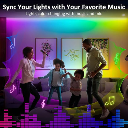 6 Pcs RGB Under Cabinet Lights Kit, Smart App and Remote Control Under Cabinet Lighting, Dimmable Under Counter Lights for Kitchen, Plug in LED Lights Bar for Cabinet, Counter, Workbench, Desk